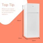 SIA STM14355WE White 80/20 Fridge Freezer