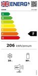 Haden HT118W 48cm White Fridge Freezer