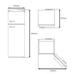 CDA Betty 55cm Retro Top Mount Fridge Freezer