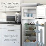 Swan Retro Top Mount Fridge Freezer – Grey