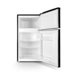 Montpellier Retro Black Undercounter Fridge Freezer