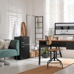 Montpellier Retro Black Undercounter Fridge Freezer