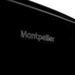 Montpellier Retro Black Undercounter Fridge Freezer