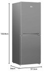 Beko CFG4552S Silver Frost Free Fridge Freezer