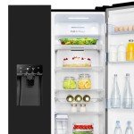 Hisense 562L Black American Side-by-Side Fridge Freezer