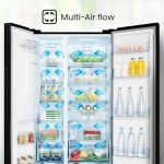 Hisense 562L Black American Side-by-Side Fridge Freezer