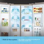 Fridgemaster Slim American Side-by-Side Fridge Freezer