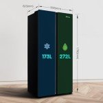 Fridgemaster Slim American Side-by-Side Fridge Freezer