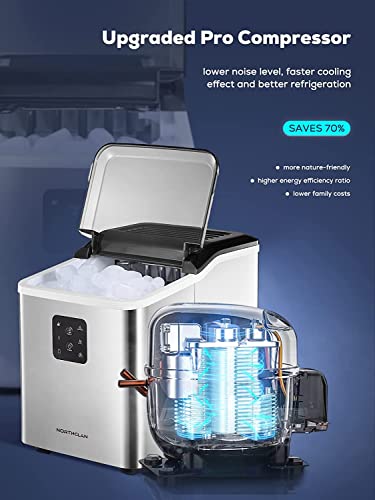 Countertop Ice Maker - 28 lbs/24H, LED Display, Self-clean