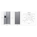 American Fridge Freezer with Drink Dispenser
