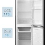 Cookology 174 Litre Freestanding Black Fridge Freezer
