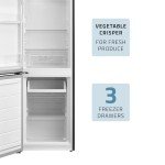 Cookology 174 Litre Freestanding Black Fridge Freezer