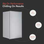 Cookology UCIF93 Silver Undercounter Freestanding Fridge