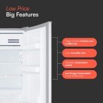 Cookology UCIF93 Silver Undercounter Freestanding Fridge