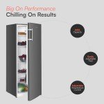 Cookology CTFR240IX 240L Tall Freestanding Fridge