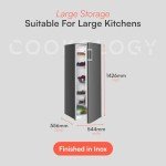 Cookology CTFR240IX 240L Tall Freestanding Fridge
