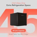 Cookology 46L Mini Countertop Fridge - Black
