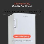 Cookology CTFZ160WH Tall Upright Freezer, 160L