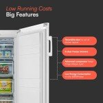 Cookology CTFZ160WH Tall Upright Freezer, 160L