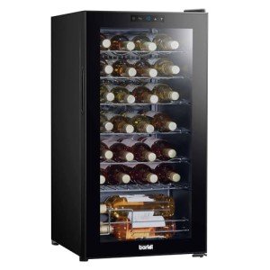 Baridi Black Wine Cooler with Touch Screen LED