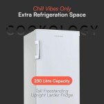 Cookology CTFR235WH 230L Upright Larder Fridge with LED Light