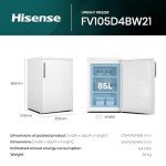 Hisense 82L Under-Counter Vertical Freezer, 40dB