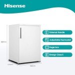 Hisense 82L Under-Counter Vertical Freezer, 40dB
