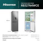 Hisense 55cm 50/50 Fridge Freezer with Water Dispenser