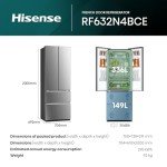 Hisense 485L No Frost American Fridge Freezer
