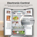 Hisense 485L No Frost American Fridge Freezer