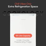 Cookology 130L Undercounter Freestanding Fridge - White