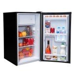 SIA 48cm Black Under Counter Fridge with Ice Box