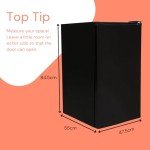 SIA 48cm Black Under Counter Fridge with Ice Box