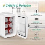 CROWNFUL Pink 4L Mini Portable Cooler/Warmer