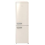 Hisense Retro Freestanding Fridge Freezer, Beige