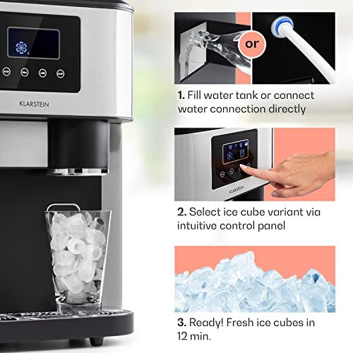 Klarstein Counter Top Ice Maker & Water Dispenser