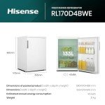 Compact 133L Under-Counter Refrigerator RL170D4BWE