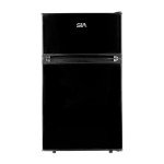 88L Black Under-Counter Fridge Freezer with 2 Doors