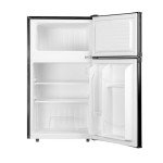 88L Black Under-Counter Fridge Freezer with 2 Doors