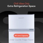 Cookology 47cm Undercounter 2-Door Fridge Freezer