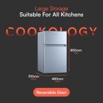 Cookology 47cm Undercounter 2-Door Fridge Freezer