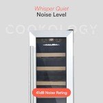 Cookology 30cm Freestanding Wine Cooler, 20 Bottles