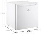 Willow WMF46W 46L Mini Tabletop Fridge - White