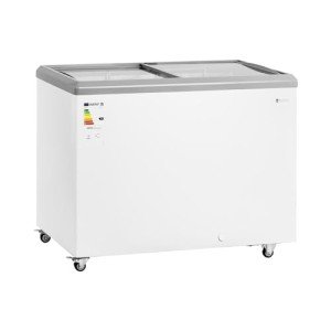 Royal Catering 280L Lockable Glass Door Freezer