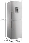 CANDY 55cm Low Frost Fridge Freezer with Dispenser