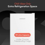 Cookology 88L Undercounter Freestanding Fridge - White