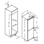 SIA 50/50 Built-In 240L White Fridge Freezer