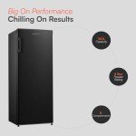 Cookology 160L Tall Black Upright Freezer