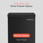 Cookology 142L Freestanding Chest Freezer - Black