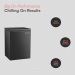 Cookology 142L Freestanding Chest Freezer - Black